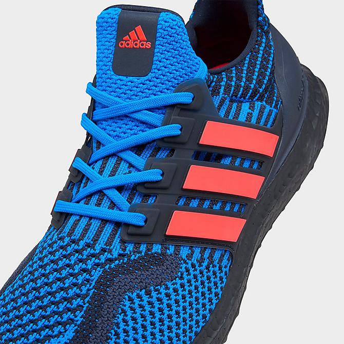 Front view of Men's adidas UltraBOOST 5.0 DNA Running Shoes in Legend Ink/Turbo/Blue Rush Click to zoom