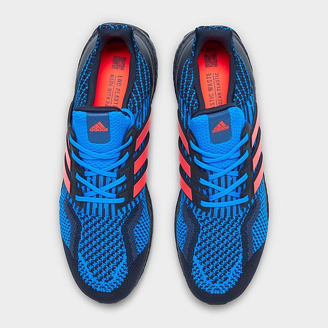 Back view of Men's adidas UltraBOOST 5.0 DNA Running Shoes in Legend Ink/Turbo/Blue Rush Click to zoom