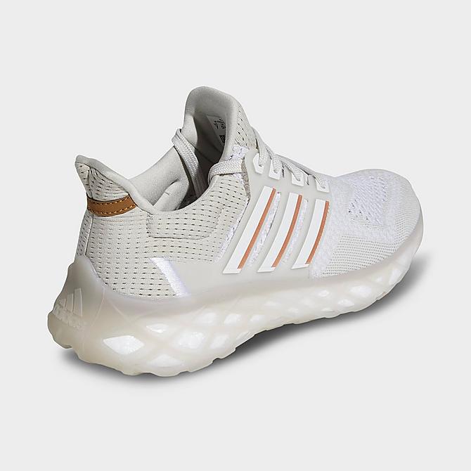 Left view of Women's adidas UltraBOOST Web DNA 1.0 Running Shoes in Grey/Cloud White/Copper Metallic Click to zoom