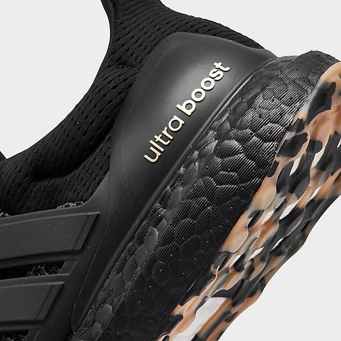 Front view of Men's adidas UltraBOOST 1.0 DNA Running Shoes in Core Black/Black/Gum Click to zoom