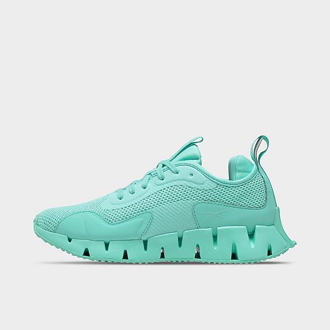 Right view of Women's Reebok Zig Dynamica Running Shoes in Pixel Mint/Pixel Mint/Pixel Mint Click to zoom