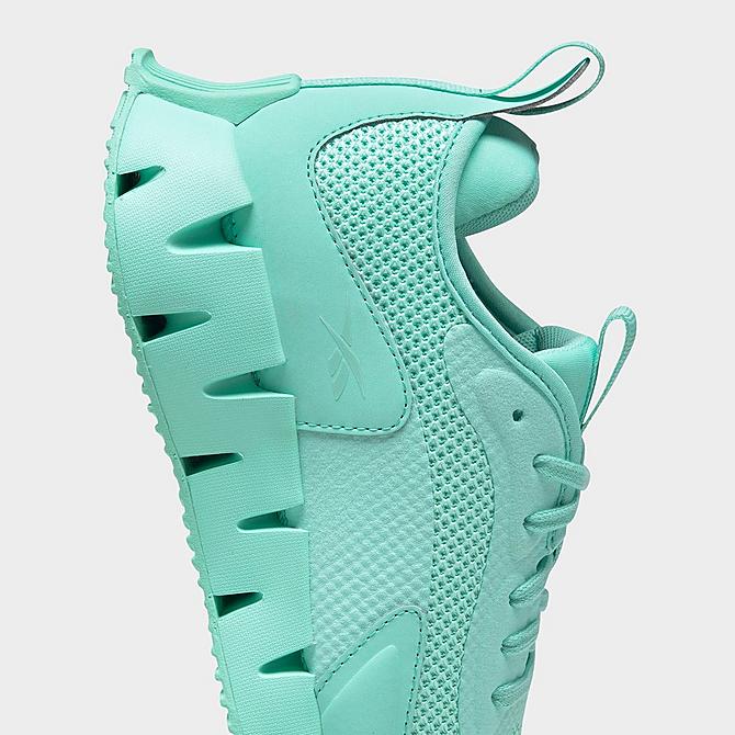 Front view of Women's Reebok Zig Dynamica Running Shoes in Pixel Mint/Pixel Mint/Pixel Mint Click to zoom