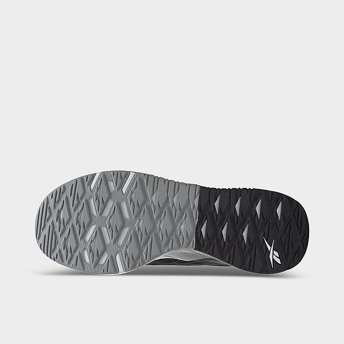 Bottom view of Women's Reebok Nanoflex TR Training Shoes in Core Black/Footwear White/Pure Grey Click to zoom