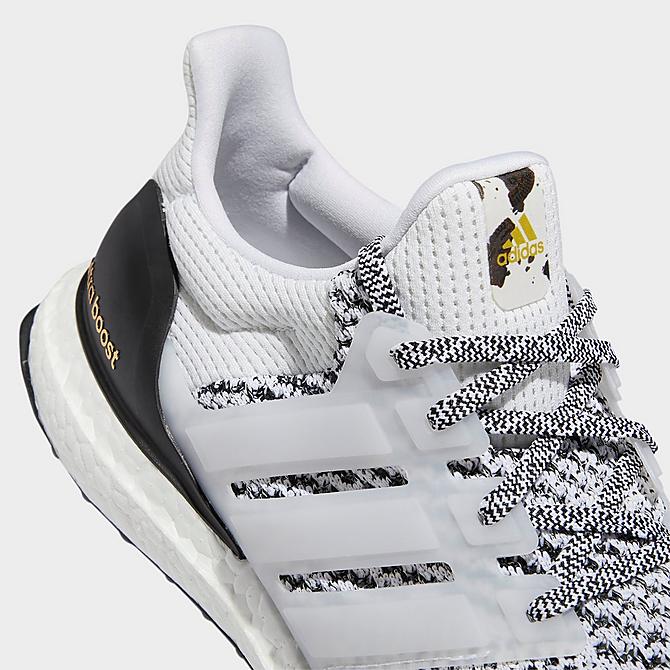 Front view of Men's adidas UltraBOOST 1.0 DNA Running Shoes in Cloud White/Cloud White/Core Black Click to zoom