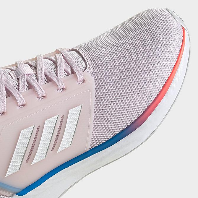 Front view of Women's adidas EQ19 Running Shoes in Almost Pink/White/Turbo Click to zoom