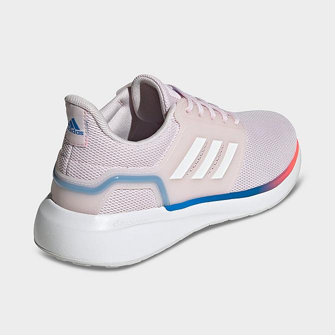 Left view of Women's adidas EQ19 Running Shoes in Almost Pink/White/Turbo Click to zoom