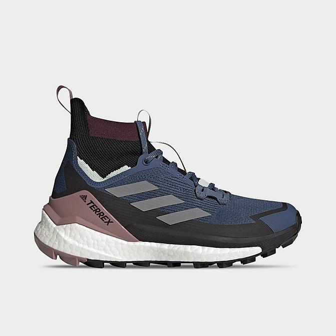 Right view of Women's adidas Terrex Free Hiker 2 Hiking Shoes in Wonder Steel/Grey/Wonder Oxide Click to zoom