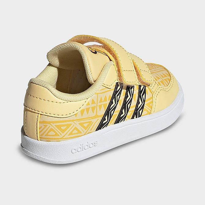 Left view of Kids' Toddler adidas x Disney Lion King Breaknet Casual Shoes in Orange Tint/Core Black/Cloud White Click to zoom