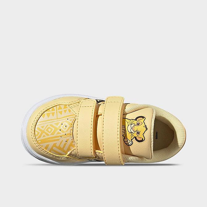 Back view of Kids' Toddler adidas x Disney Lion King Breaknet Casual Shoes in Orange Tint/Core Black/Cloud White Click to zoom
