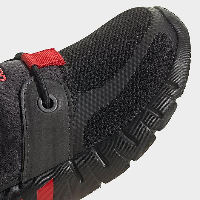 Front view of Kids' Toddler RapidaZen Casual Shoes in Core Black/Vivid Red/Carbon Click to zoom