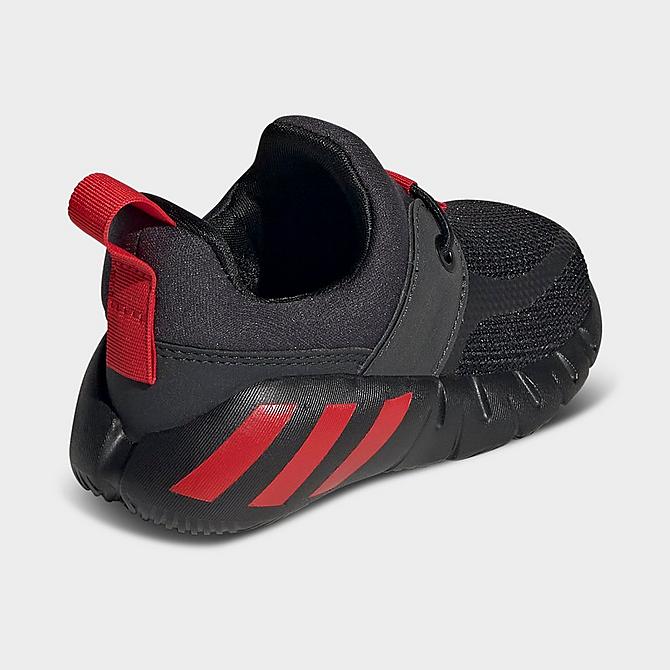 Left view of Kids' Toddler RapidaZen Casual Shoes in Core Black/Vivid Red/Carbon Click to zoom