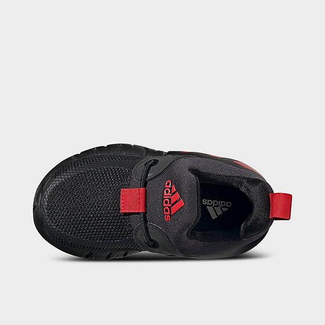 Back view of Kids' Toddler RapidaZen Casual Shoes in Core Black/Vivid Red/Carbon Click to zoom