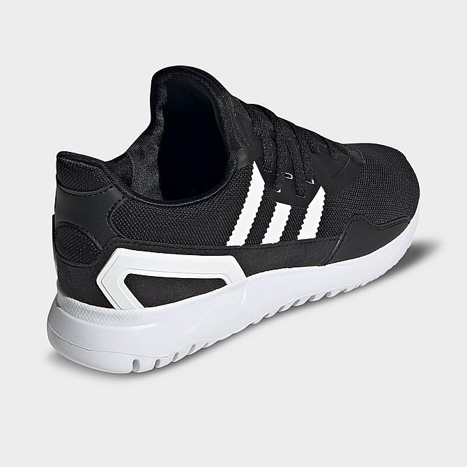 Left view of Big Kids' adidas Originals Flex Recycled Casual Shoes in Core Black/White Click to zoom