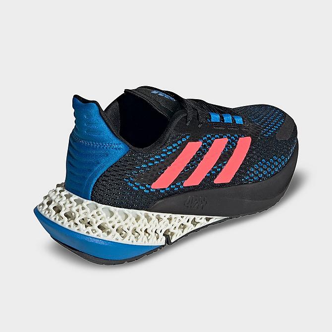 Left view of Big Kids' adidas 4D FWD_Pulse Running Shoes in Core Black/Turbo/Blue Rush Click to zoom