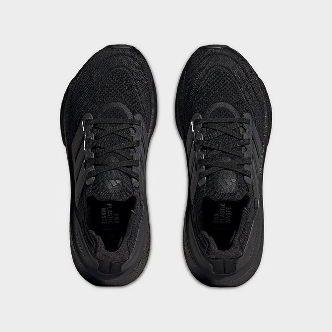 Back view of Women's adidas Ultraboost Light Running Shoes in Core Black/Core Black/Core Black Click to zoom