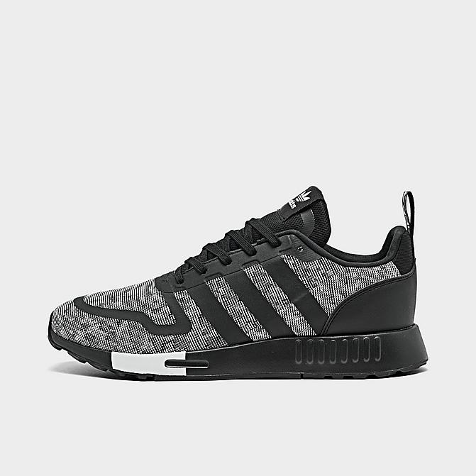 Right view of Men's adidas Originals Multix Running Shoes in Black/White/Black Click to zoom