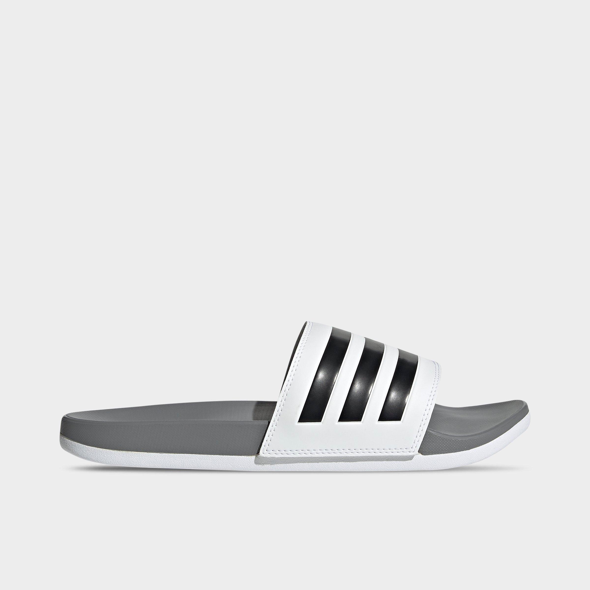 adidas men's adilette comfort slide sandals from finish line