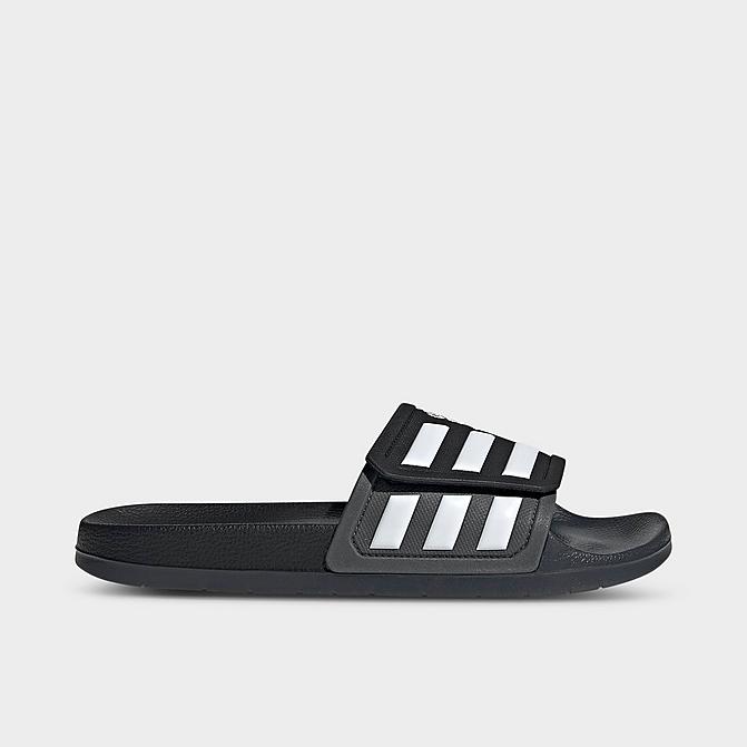Right view of Men's adidas Sportswear Adilette TND Slide Sandals in Black/White/Grey Click to zoom