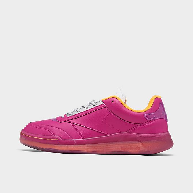Right view of Reebok x The Jetsons Club C Legacy Casual Shoes in Brilliant Pink/Footwear White/Grape Punch Click to zoom