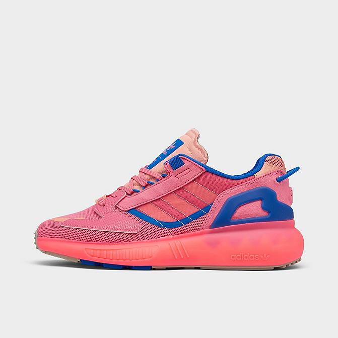 Right view of Women's adidas Originals ZX 5K BOOST Running Shoes in Hazy Rose/Ambient Blush/Sonic Ink Click to zoom