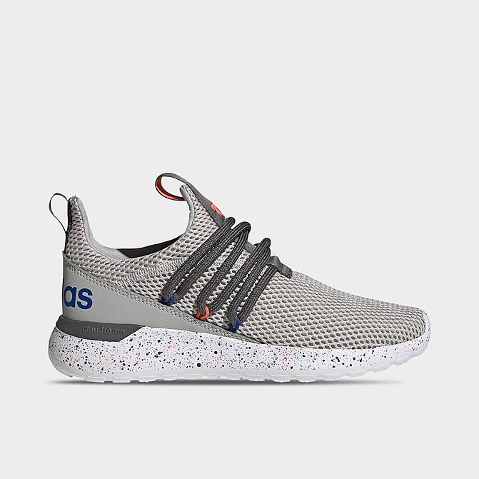 Right view of Big Kids' adidas Essentials Lite Racer Adapt 3.0 Casual Shoes in Grey/Grey/Grey Click to zoom