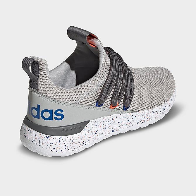 Left view of Big Kids' adidas Essentials Lite Racer Adapt 3.0 Casual Shoes in Grey/Grey/Grey Click to zoom
