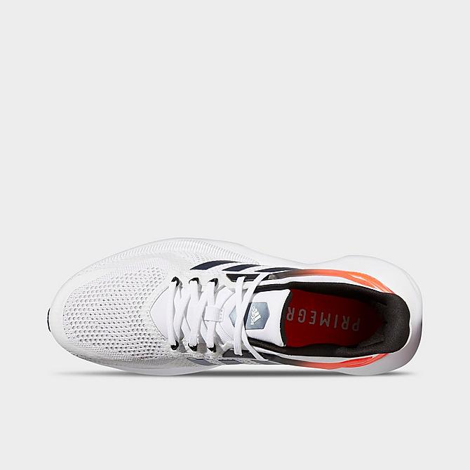 Back view of Men's adidas Alphatorsion 2.0 Running Shoes in White/Black/Solar Red Click to zoom
