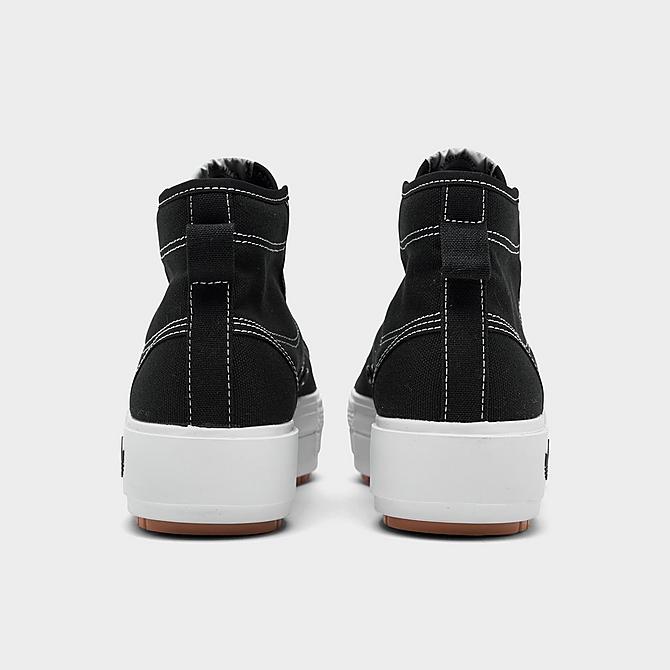 Left view of Women's adidas Originals Nizza Trek Sneaker Boots in Core Black/White Click to zoom