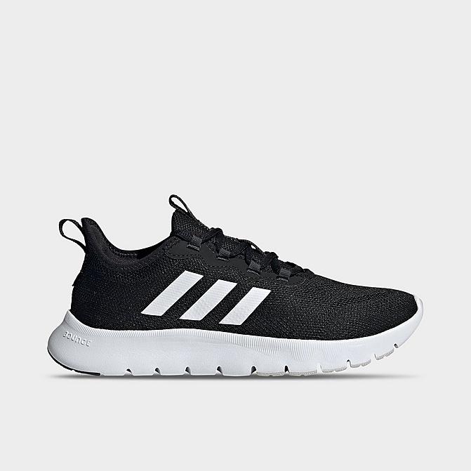 Right view of Women's adidas Nario Move Running Shoes in Core Black/Cloud White/Grey Click to zoom
