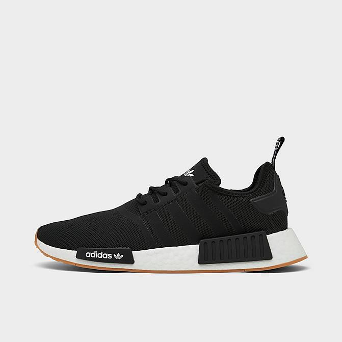 Right view of Men's adidas Originals NMD R1 Casual Shoes in Core Black/Core Black/Gum Click to zoom