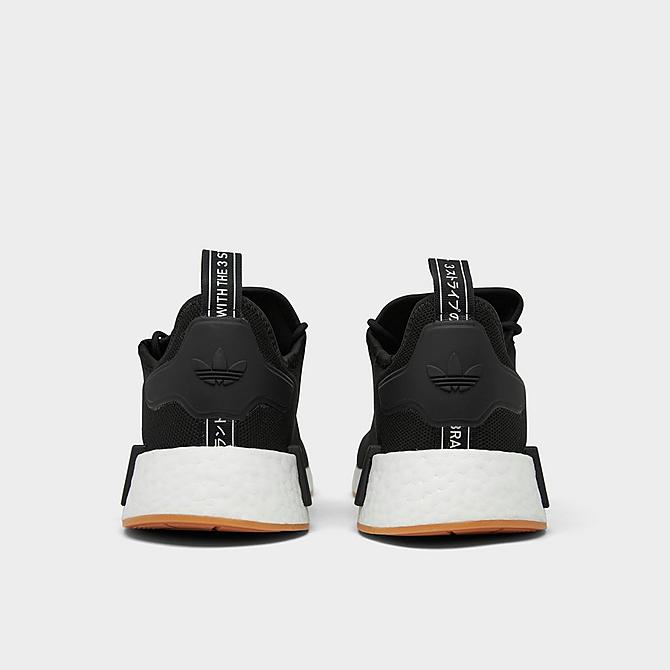 Left view of Men's adidas Originals NMD R1 Casual Shoes in Core Black/Core Black/Gum Click to zoom