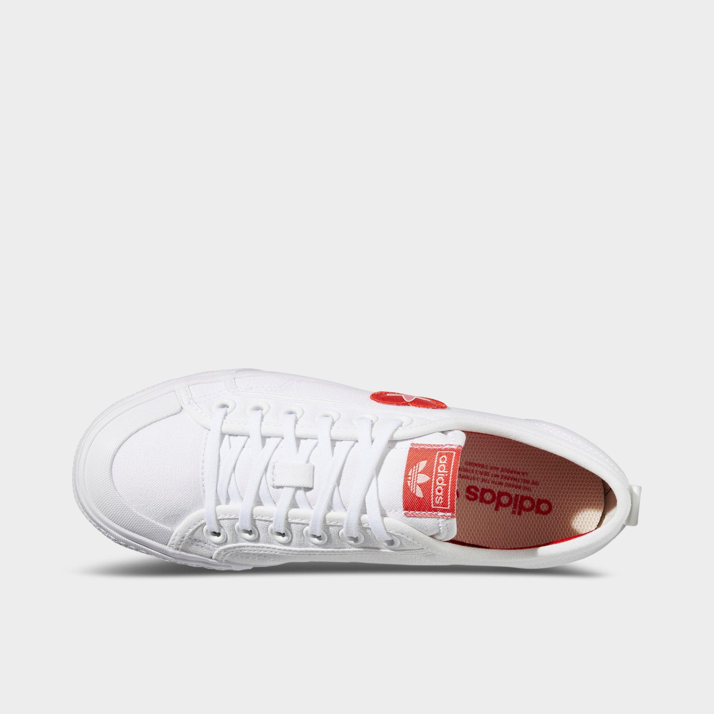 adidas white & red nizza trainers