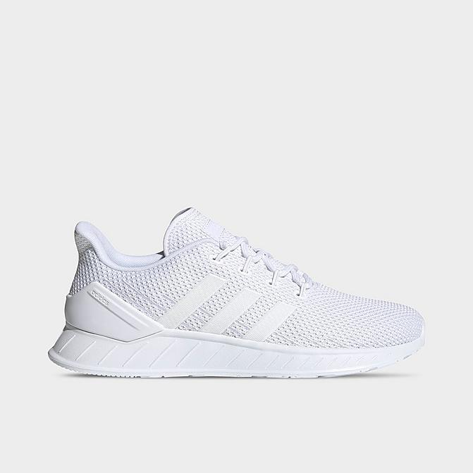 Right view of Men's adidas Questar Flow NXT Running Shoes in White/White/White Click to zoom