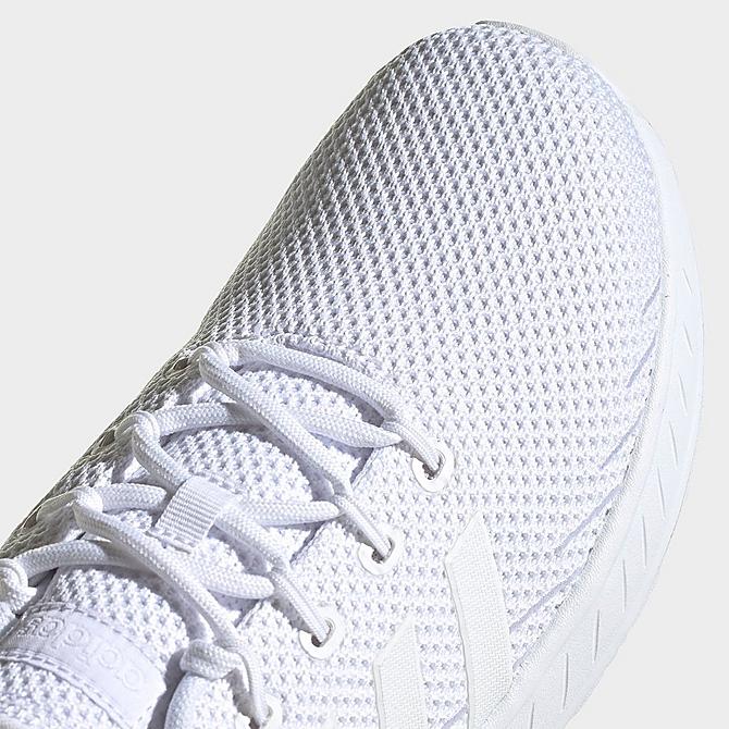 Front view of Men's adidas Questar Flow NXT Running Shoes in White/White/White Click to zoom