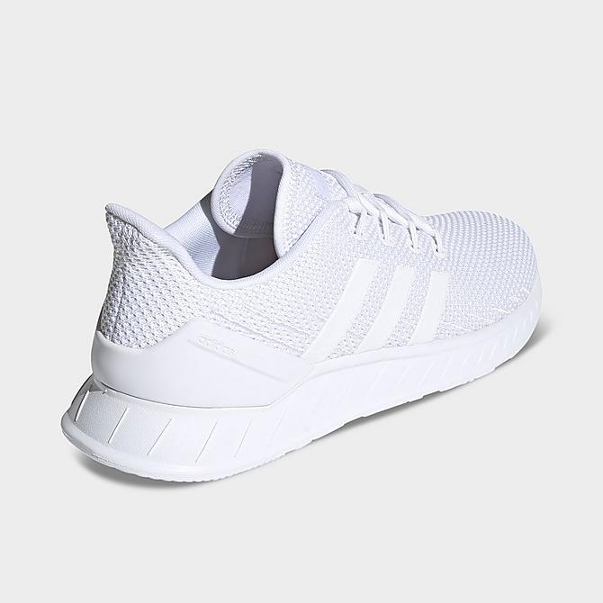 Left view of Men's adidas Questar Flow NXT Running Shoes in White/White/White Click to zoom