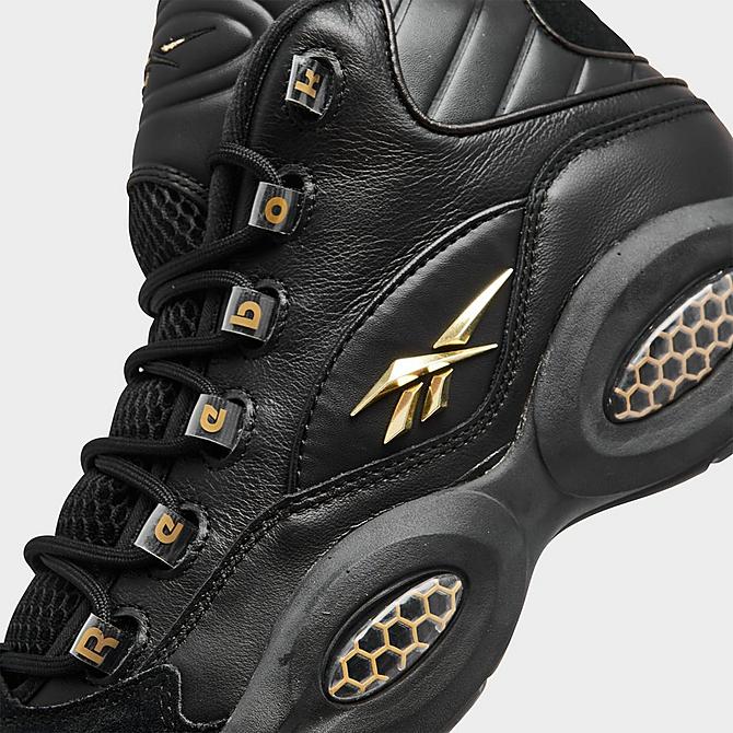 Front view of Men's Reebok Question Mid Basketball Shoes Click to zoom
