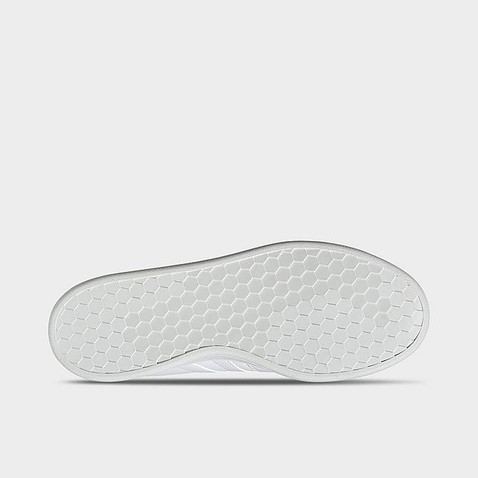 Bottom view of Men's adidas Grand Court Casual Shoes in White/White/Crystal White Click to zoom