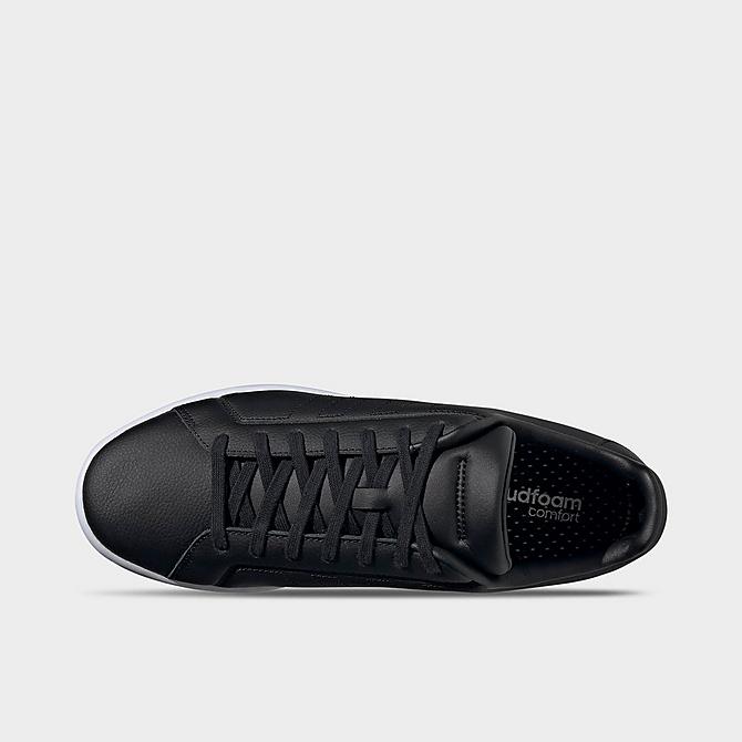 Back view of Men's adidas Grand Court Base Beyond Casual Shoes in Black/Black/White Click to zoom