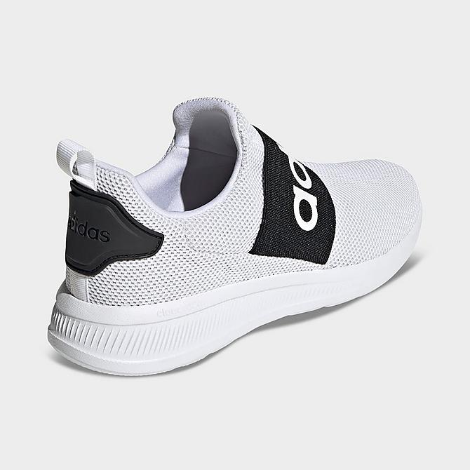 Left view of Men's adidas Lite Racer Adapt 4.0 Casual Shoes in Cloud White/Cloud White/Core Black Click to zoom