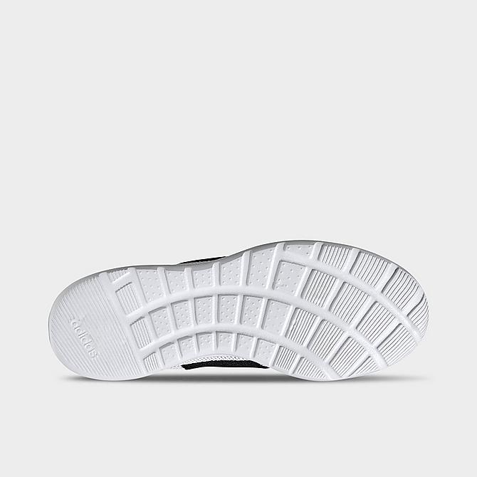 Bottom view of Men's adidas Lite Racer Adapt 4.0 Casual Shoes in Cloud White/Cloud White/Core Black Click to zoom