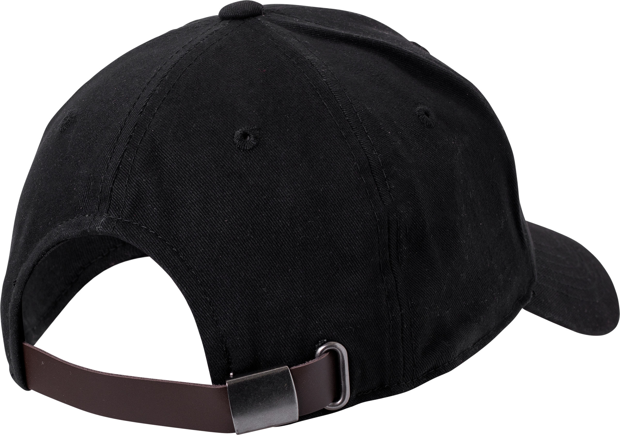 champion classic twill black strapback hat