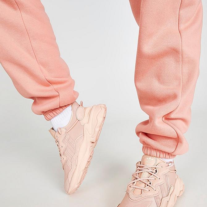 On Model 5 view of Women's adidas Originals Adicolor Classics Jogger Pants in Ambient Blush Click to zoom