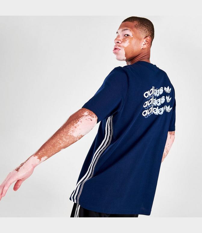 Men's adidas Originals Mono Multi Logo T-Shirt| Finish Line Men's adidas Originals Mono Multi Logo T-Shirt| Finish Line