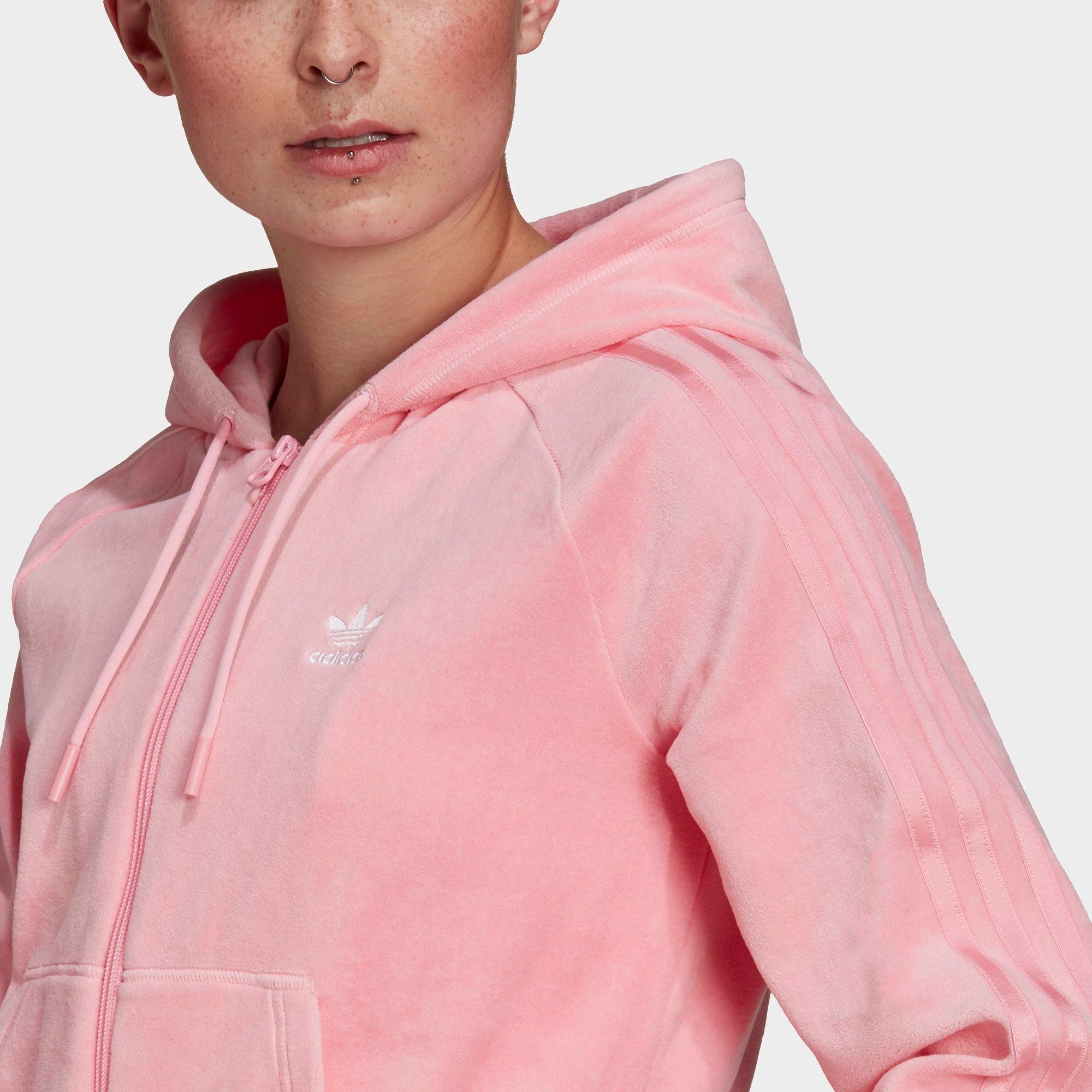 pink full zip hoodie