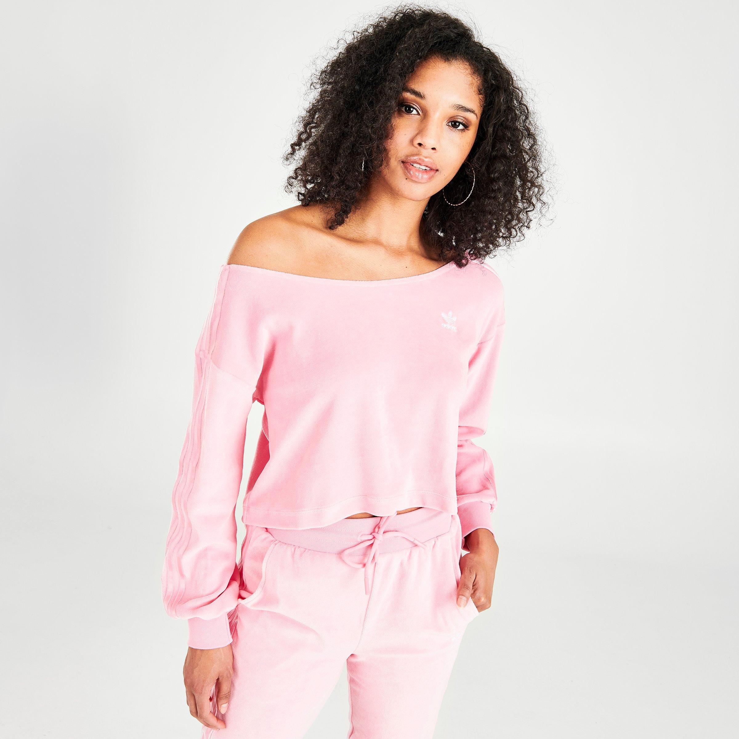 velour adidas top