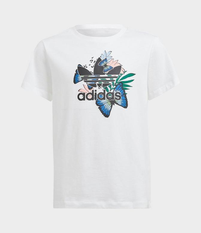 Girls' adidas Originals HER Studio London Animal Floral Print Trefoil T-Shirt Girls' adidas Originals HER Studio London Animal Floral Print Trefoil T-Shirt