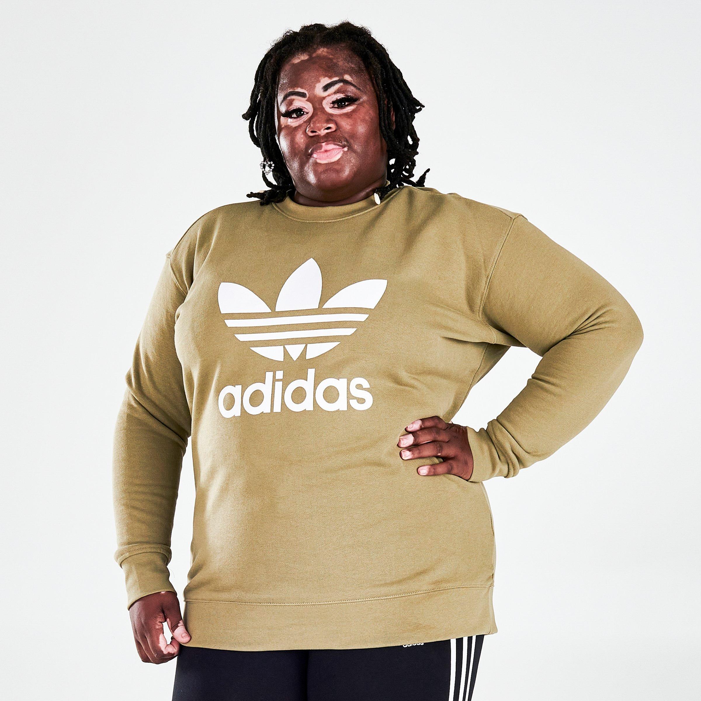 Alfabetisk orden Eksisterer kapitalisme Women's adidas Originals Trefoil Crewneck Sweatshirt (Plus Size)| Finish  Line