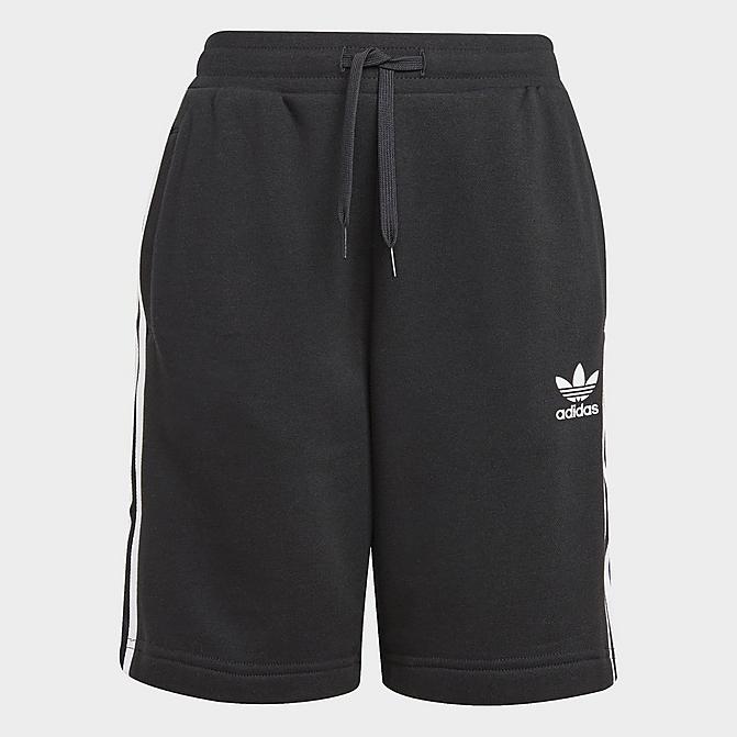 Front view of Boys' adidas Originals Adicolor Shorts in Black/White Click to zoom