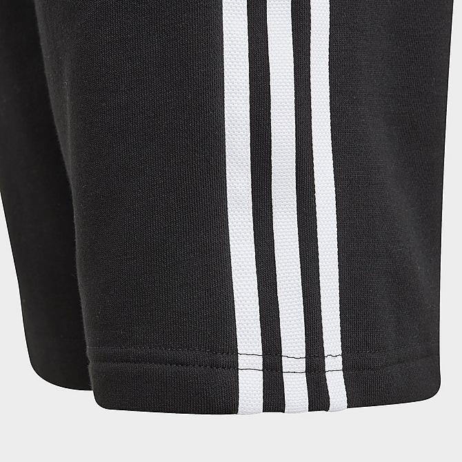 Back Right view of Boys' adidas Originals Adicolor Shorts in Black/White Click to zoom