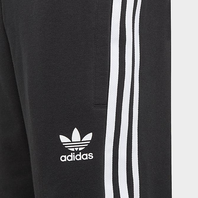 On Model 5 view of Boys' adidas Originals Adicolor Shorts in Black/White Click to zoom